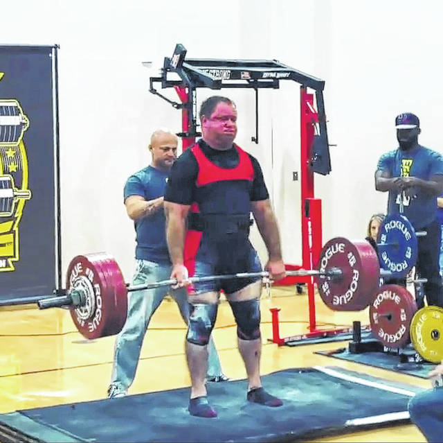 
			
				                                Daniel Bowers competes in weightlifting competition on Oct. 17 in Charlotte. 
 
			
		