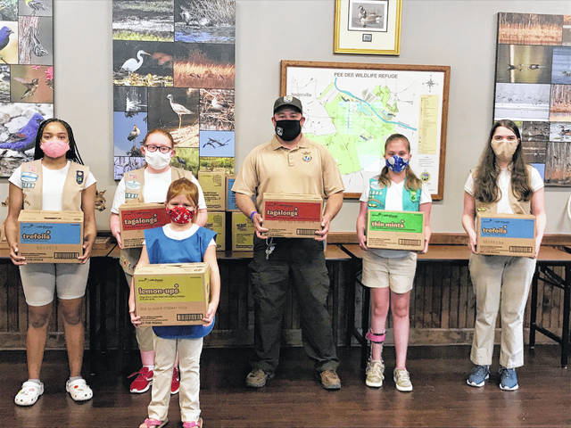 
			
				                                The Anson County Girl Scout troop stays active during pandemic and donates cookies to the Pee Dee Wildlife Refuge.
                                 Contributed Photo

			
		