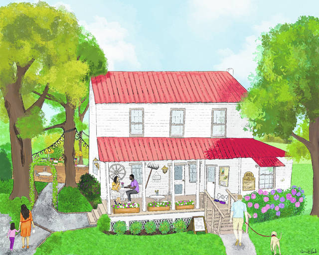 
			
				                                Illustrator designs an idea of how the L.L Polk house would as a farm-to-table restaurant. Preserve Mecklenburg hopes to purchase the house and turn it into a useful building for the community.
 
			
		