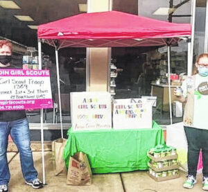 Girl Scouts host food drive