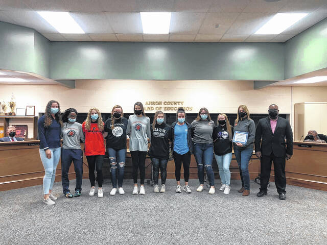 <p>The BOE recognizes Anson schools’ sports teams.</p>
<p>Contributed photo</p>