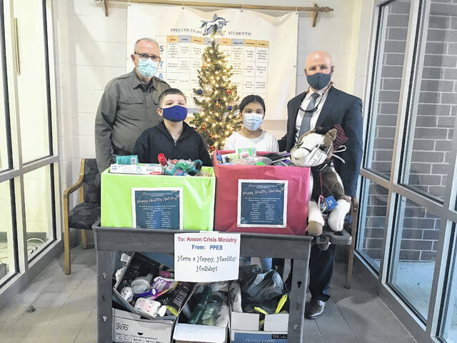 
			
				                                Students at Peachland-Polkton Elementary School collected personal hygiene items as a part of their Happy Healthy Holidays service project this year. Hundreds of items were donated to Anson Crisis Ministry, Feed My Lambs, and Anson County Domestic Violence Coalition.
                                 Contributed photo

			
		