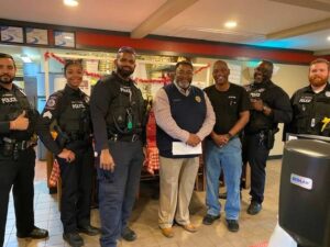 Officers provide sweet treat for students