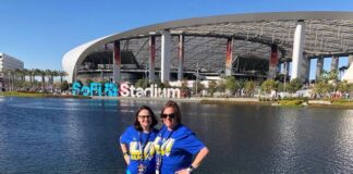 
			
				                                Hannah Barron and her mother at the SoFi Stadium for the big game.
                                 Hannah Barron | Anson Record

			
		