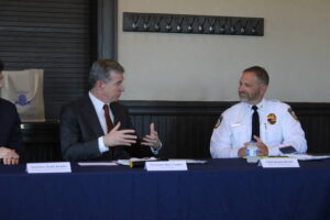 Despite state budget delay, Governor Roy Cooper lauds Medicaid expansion on trip to Hamlet