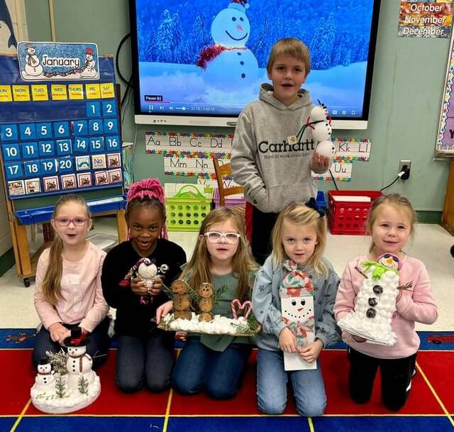 130298168_web1_class1
Kindergarten students from Peachland Polkton Elementery school flexed their creative skills creating colorfully unique snowmen that Frosty would feel outdressed hanging around. Fingers are crossed across Anson County for a chance to make real backyard snowmen of our own.
Photo courtesy of Anson County Schools