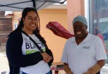 
			
				                                Assess Health Coordinator Karida Giddings and Crystal Biles of NC Black Alliance offered friendly smiles with a wealth of information on voter registration, changes to voting laws, and recent changes medicaid laws. “We are committed to being in the community locally.We are focused on building black politcal power, educating on important issues, advocacy, and voter activation,” proudly shares Giddings.
                                 Lauren Monica | Anson Record

			
		