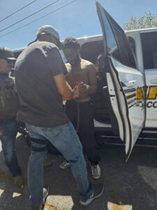 Law enforcement hunt for murder suspect ends in arrest