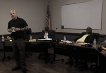 
			
				                                Former Interim Chief Jason Eschert spoke before Wadesboro town council
 
			
		