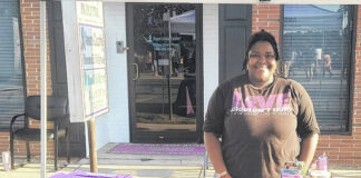 
			
				                                Anson County Domestic Violence representative Karisma Lisenby was excited to be a part of the event.
 
			
		
