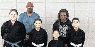 
			
				                                Six students with the Ebony Dragons Martial Arts Academy competition team traveled to Rock Hill, SC August 9, 2025, to compete in the martial arts Explosion Karate Tournament. Pictured left to right in the front row are Dragons: Addison Jerrell, Ava Roscoe,Emma Roscoe, and Jase Roscoe. Back Row Dragons pictured left to right are: Master Ronnie Covington, and Sensei Denise Watkins. Not pictured is Dragon Tre’ Garth. 
                                 Ebony Dragons

			
		