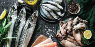 
			
				                                Fish and shellfish should be cooked to 145 degrees F (62.8 degrees C). Adding fresh in-season vegetables to your seafood meal is a great way to increase the nutrient content. (File photo).
 
			
		