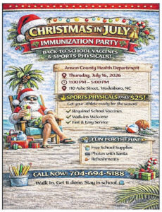 Anson County Health Department to host Christmas in July event